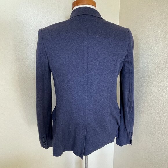 Aritzia Talula Blue Knit One Button Blazer Size 6 - Picture 4 of 9